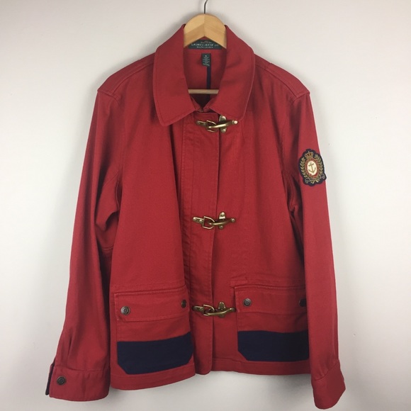 Lauren Ralph Lauren Jackets & Blazers - LRL red  nautical utility jacket